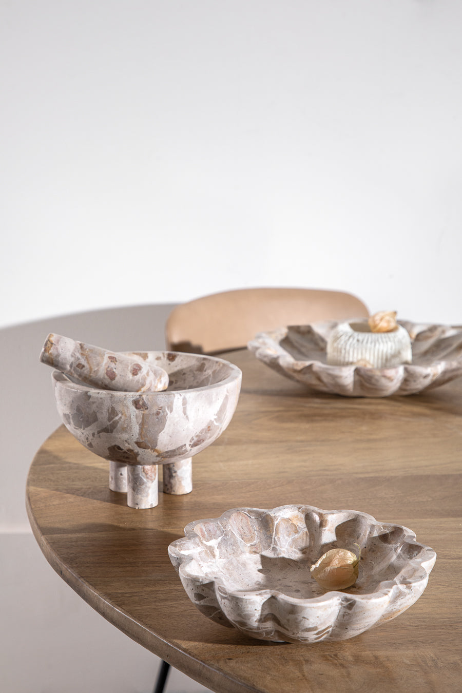 מגש פרח צ'וקלאט מארבל