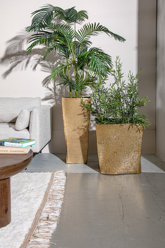 פלנטר דקו מרובע גולד