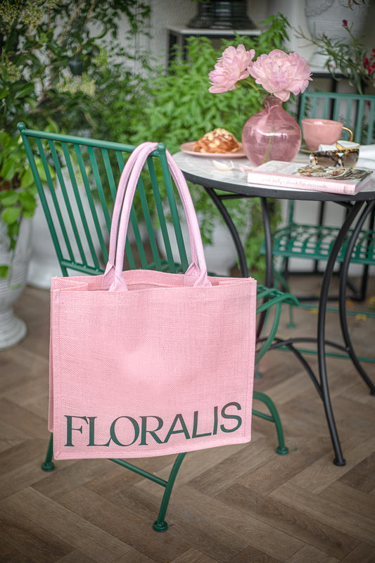 תיק יוטה פינק Floralis