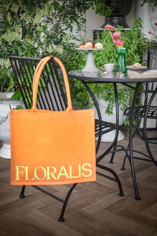 תיק יוטה אורנג' Floralis