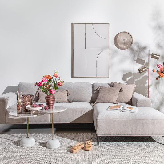 ספה קלואי לייט גריי - ימין