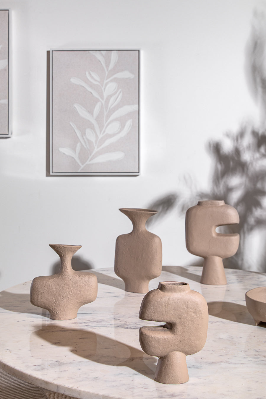 תמונה תבליט פלוואר בז' אנד ווייט L