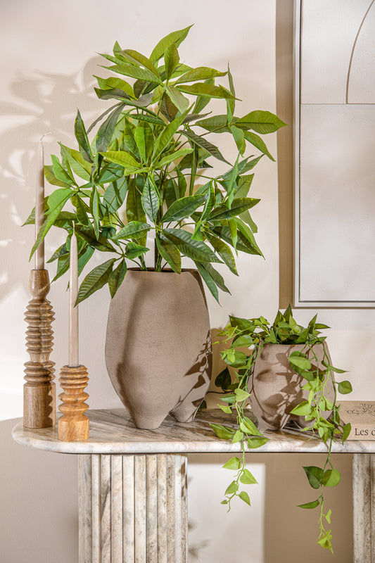 פמוט אורגניק עץ נטוראל