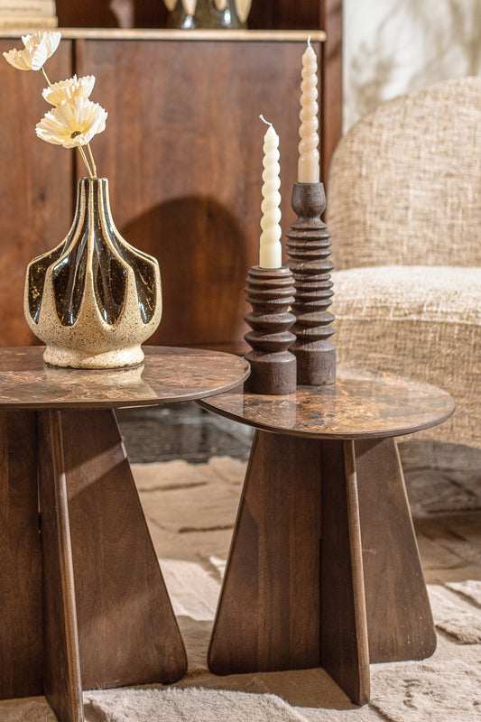 פמוט אורגניק עץ