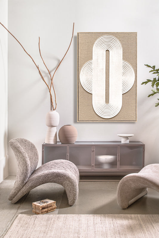 תמונה תבליט סטרייפס בראון