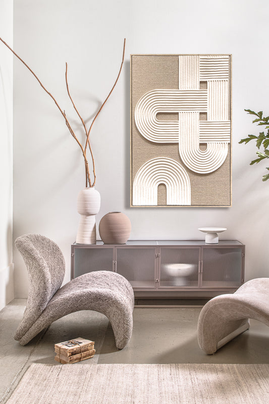 תמונה תבליט סטרייפס בראון