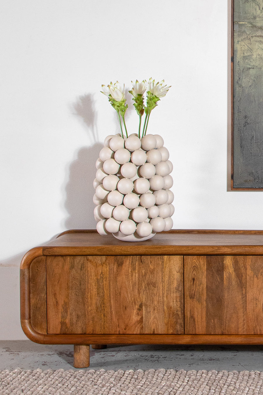 Vase Atelier Bubbles White L