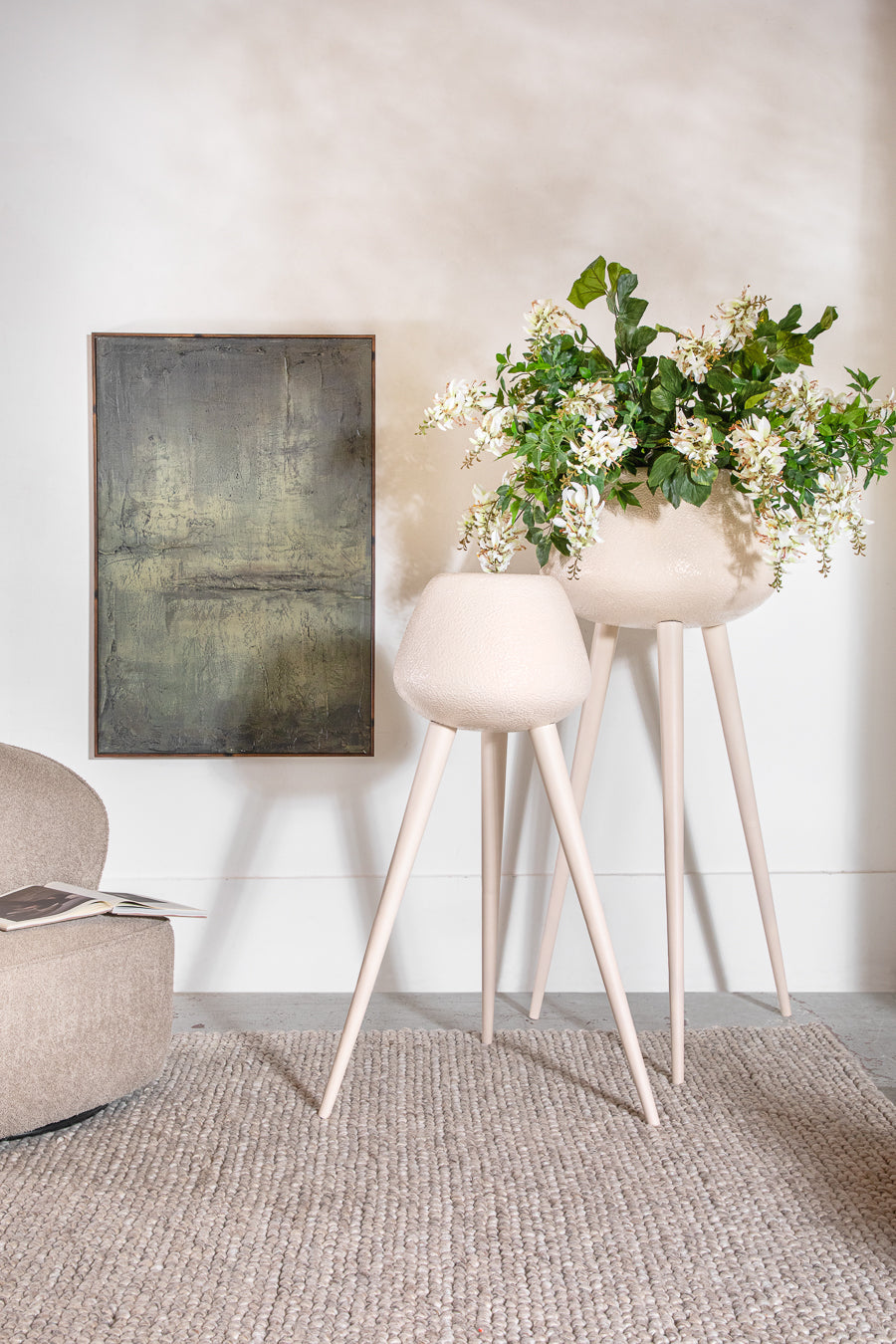 Atelier Ivory Floor Standing Vase L