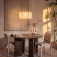 Margo Brown Marble Dining Table