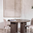Margo Brown Marble Dining Table