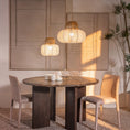 Margo Brown Marble Dining Table