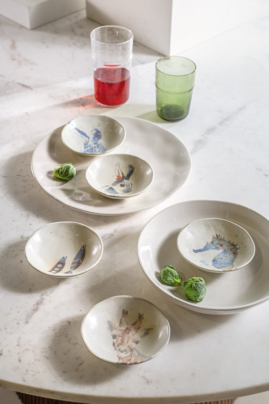 צלחת ZOO ראביט-שישייה