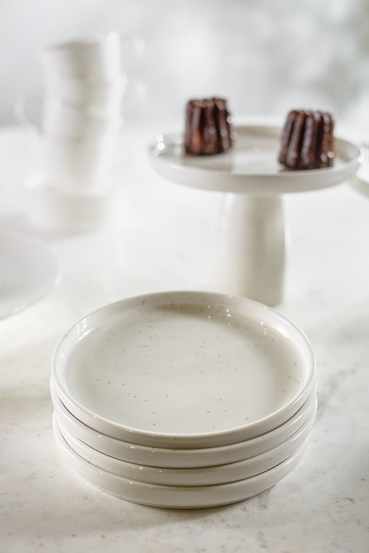 M צלחת עוגה ונילה -שמיניה